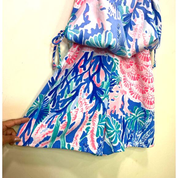 Lilly Pulitzer Pearl Jumper Dress 00 Tropical Vacation beach - Picture 6 of 12